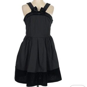 Rare Vintage Style Black Party Dress Velvet Strap Babydoll Mini | Gen Z Coquette